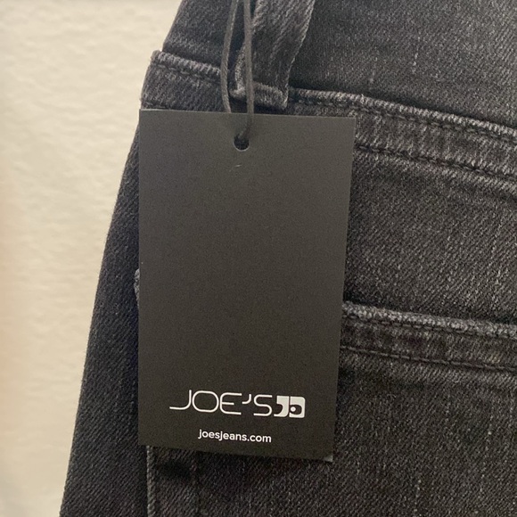 Joe’s High Rise Meira Wide Leg Ankle Black Jeans NWT Size 26 - Picture 8 of 9